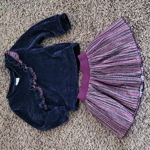 Toddler sweater and skirt. Size 18m